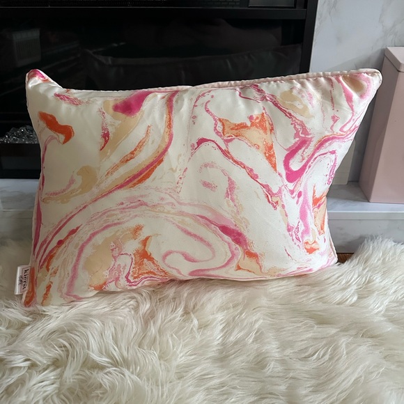 Pink and Orange Marble Throw Pillows - Picture 8 of 14